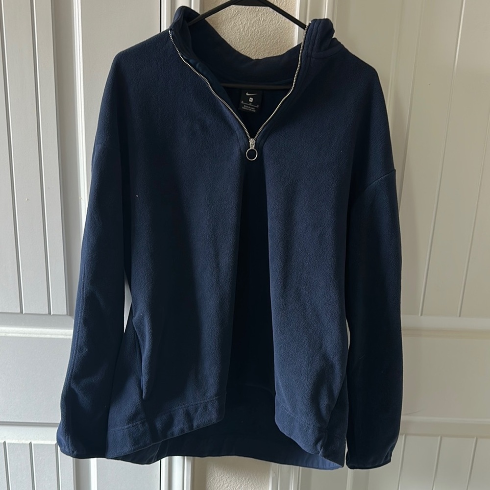 Nike Dark Blue Fleece Half-Zip Pullover